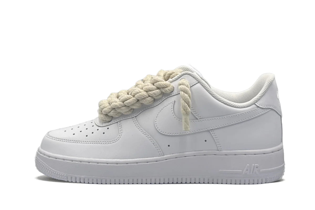 AF1 WHITE x Rope Laces